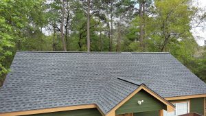 New Roof Installation Pewter Grey in Magnolia Tx by the Magnolia Roofer .